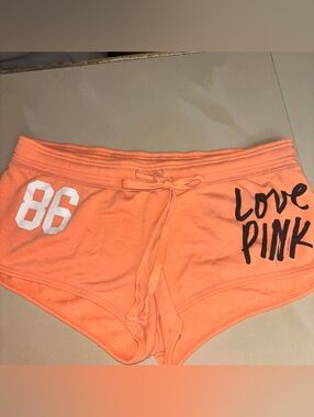 PINK Victoria's Secret Orange Lounge Shorts